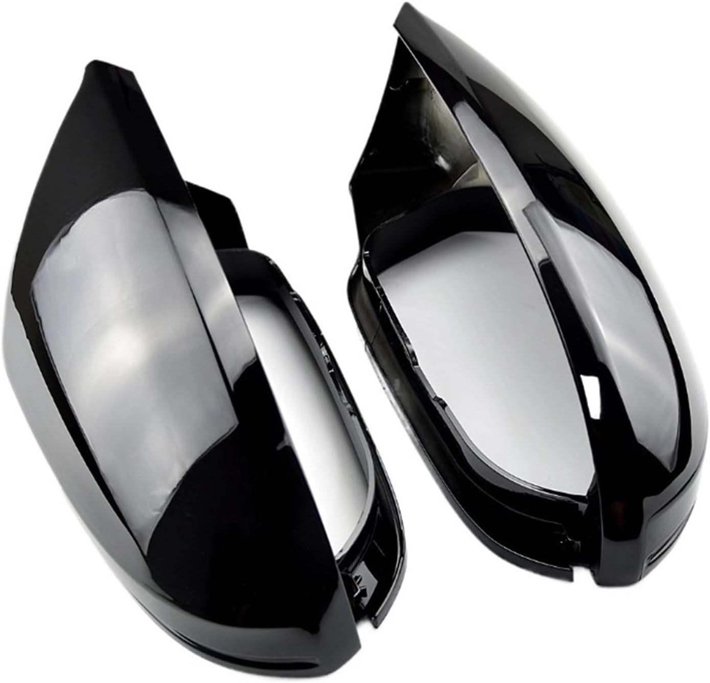 LAIYON グロスブラックサイドウイングリアビューバックミラーカバー